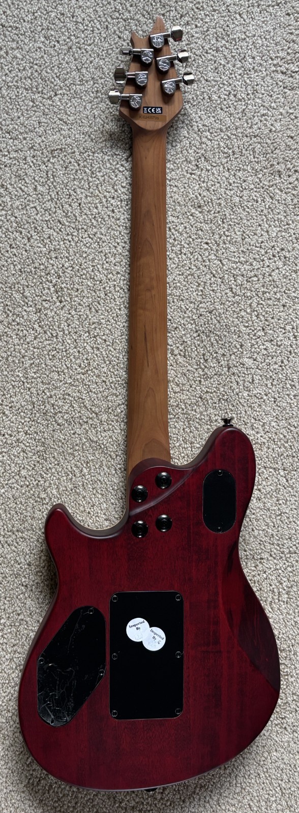 EVH Wolfgang WG Standard Exotic Zebrawood Electric Guitar, Natural Finish