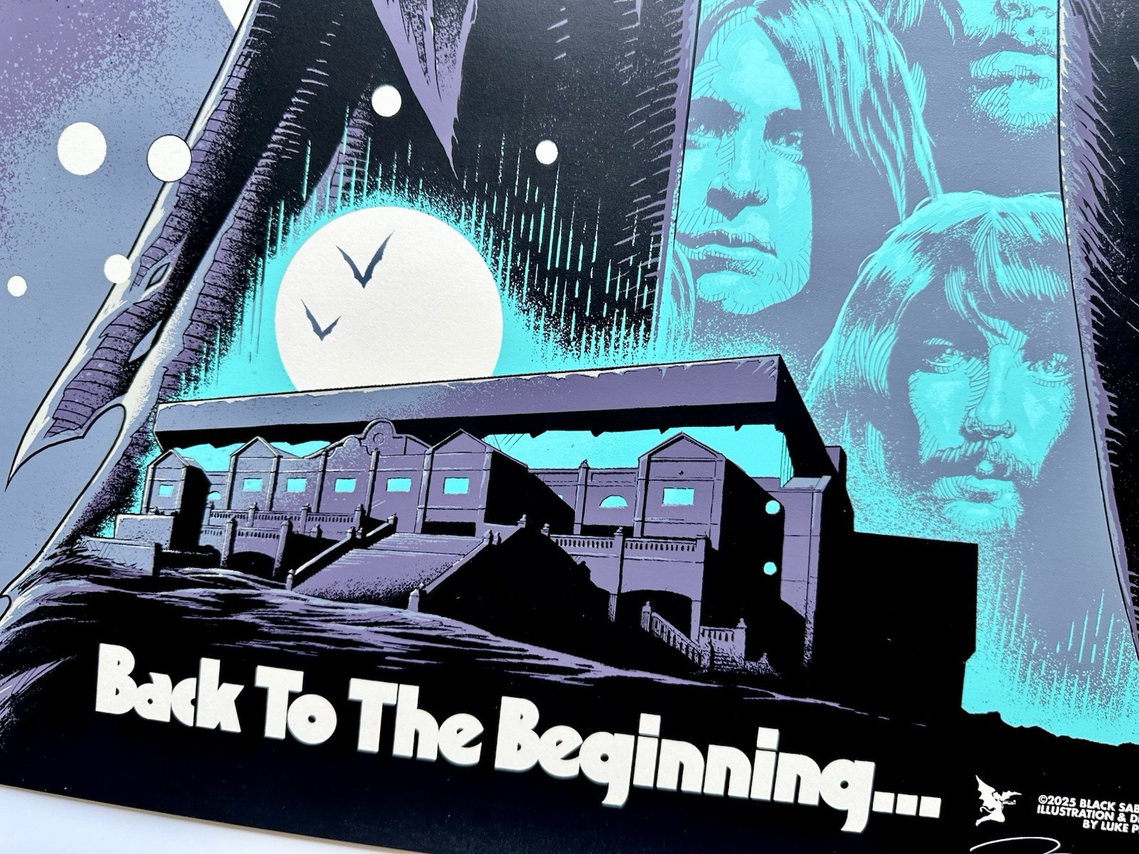 Black Sabbath Back To The Beginning Poster SIGNED /30 Luke Preece Ozzy Osbourne