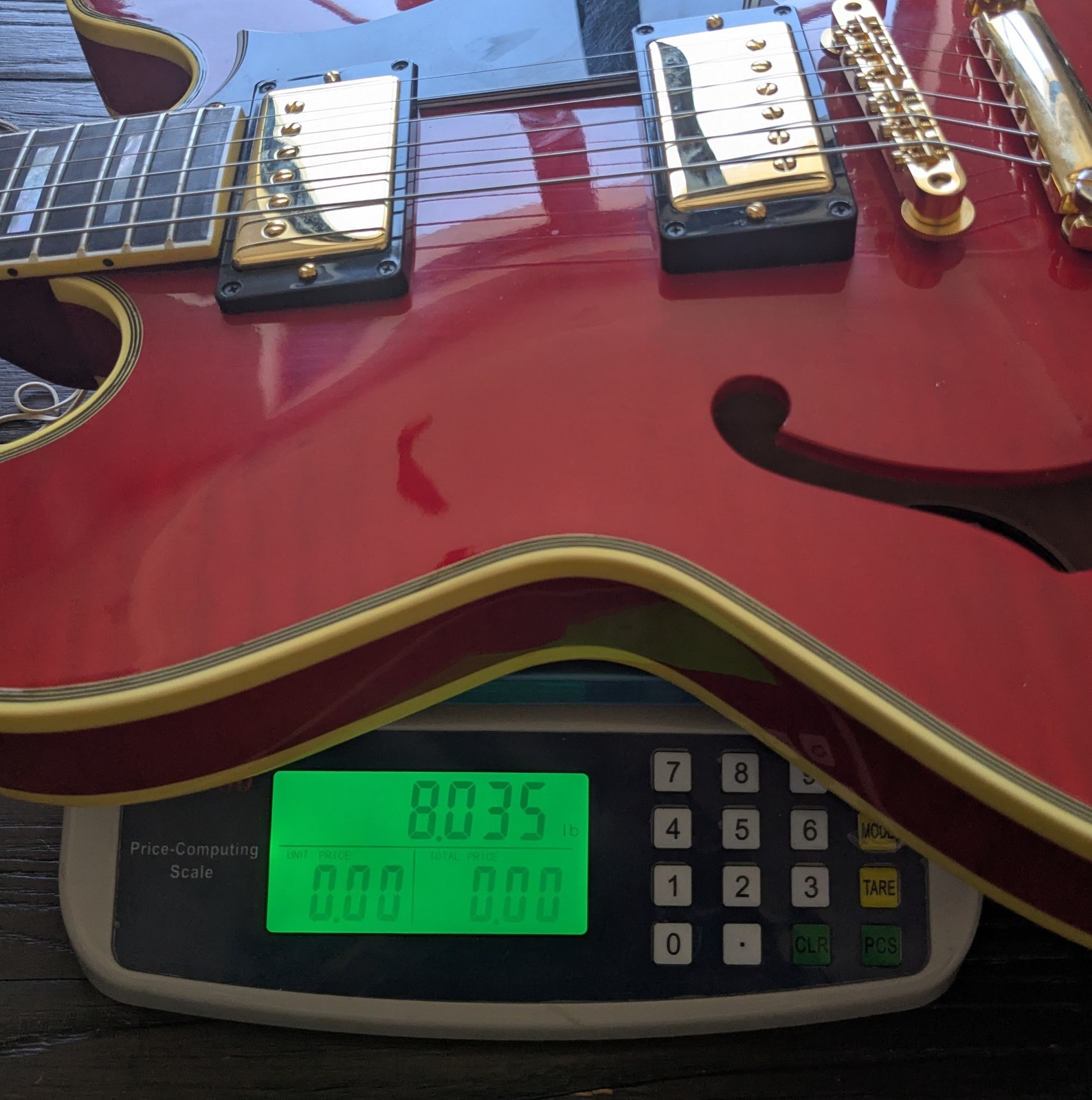 Used Heritage Custom Shop Core Collection H-555 Semi-Hollow Trans Cherry w/OHSC