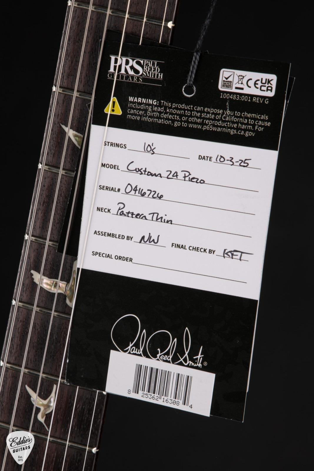 PRS Custom 24 Piezo – Carroll Blue