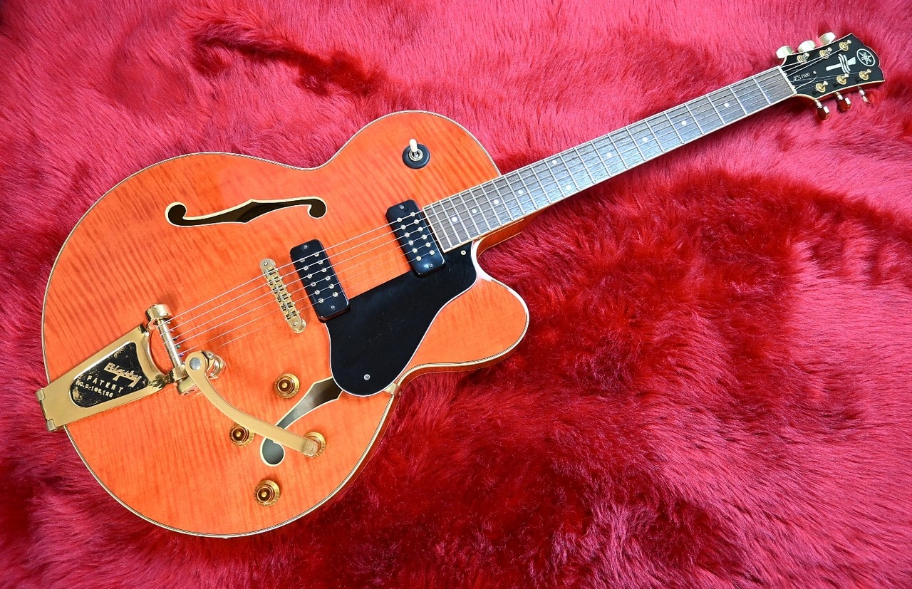 Yamaha AES-1500B Semi-Hollow Guitar with Bigsby Japan 90s Rare Flame Top