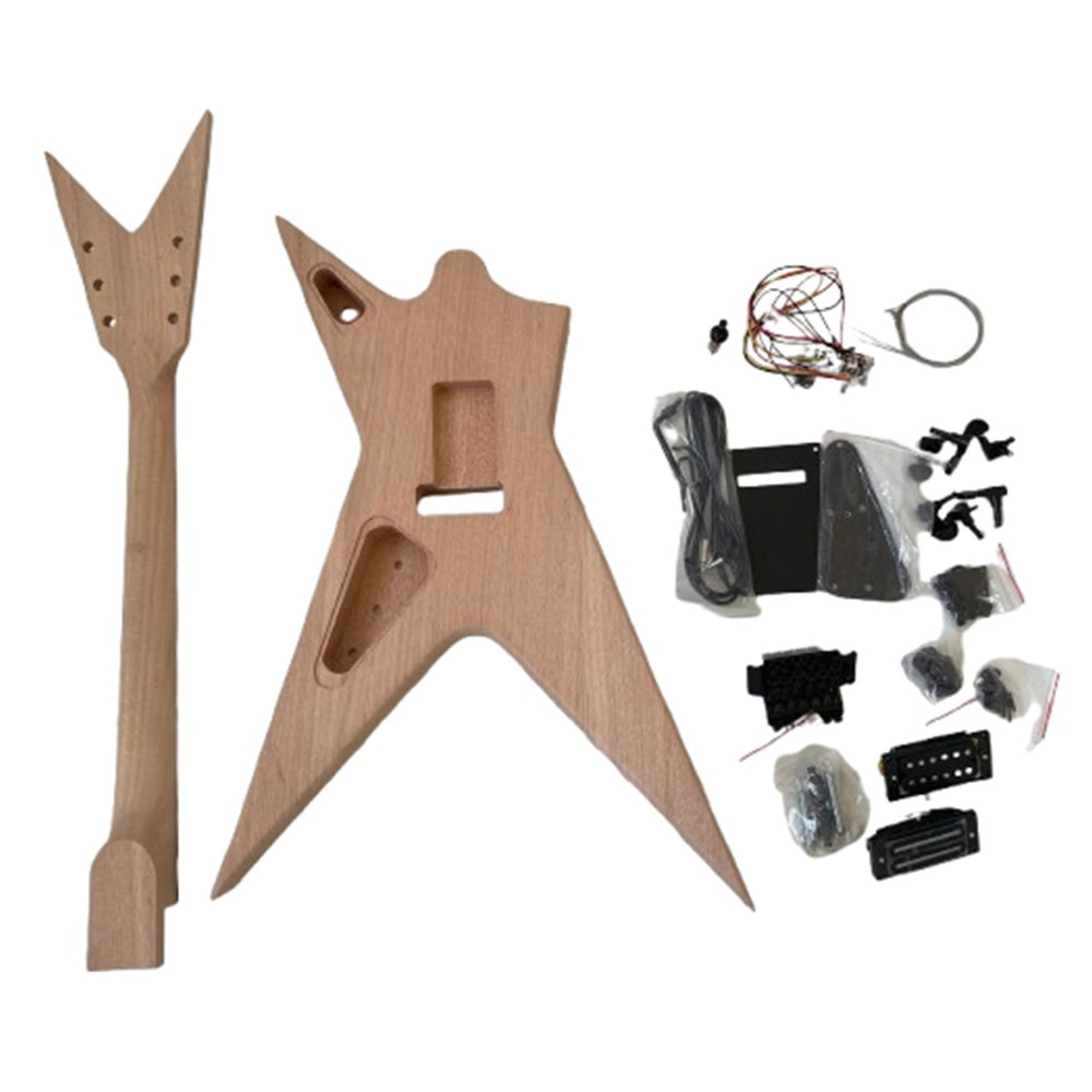 DIY Electric Guitar Kit Dimebag Stealth Style Mahogany Body Rosewood Fretboard