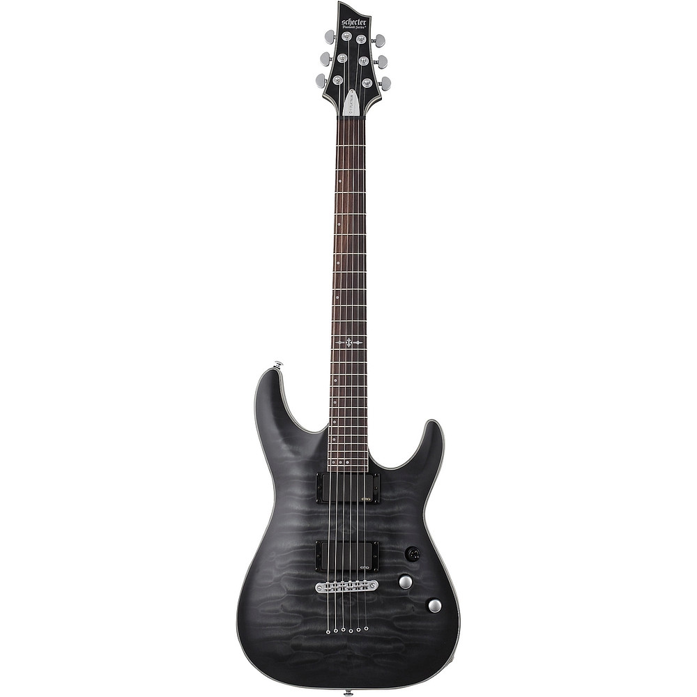 Schecter Guitar Research C1 Platinum Electric Guitar Translucent Black
