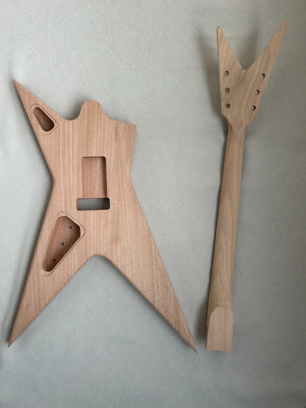 DIY Electric Guitar Kit Dimebag Stealth Style Mahogany Body Rosewood Fretboard