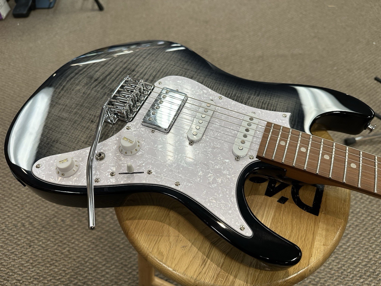 Ibanez Standard AZ22S1F Electric Guitar – Transparent Black Sunburst