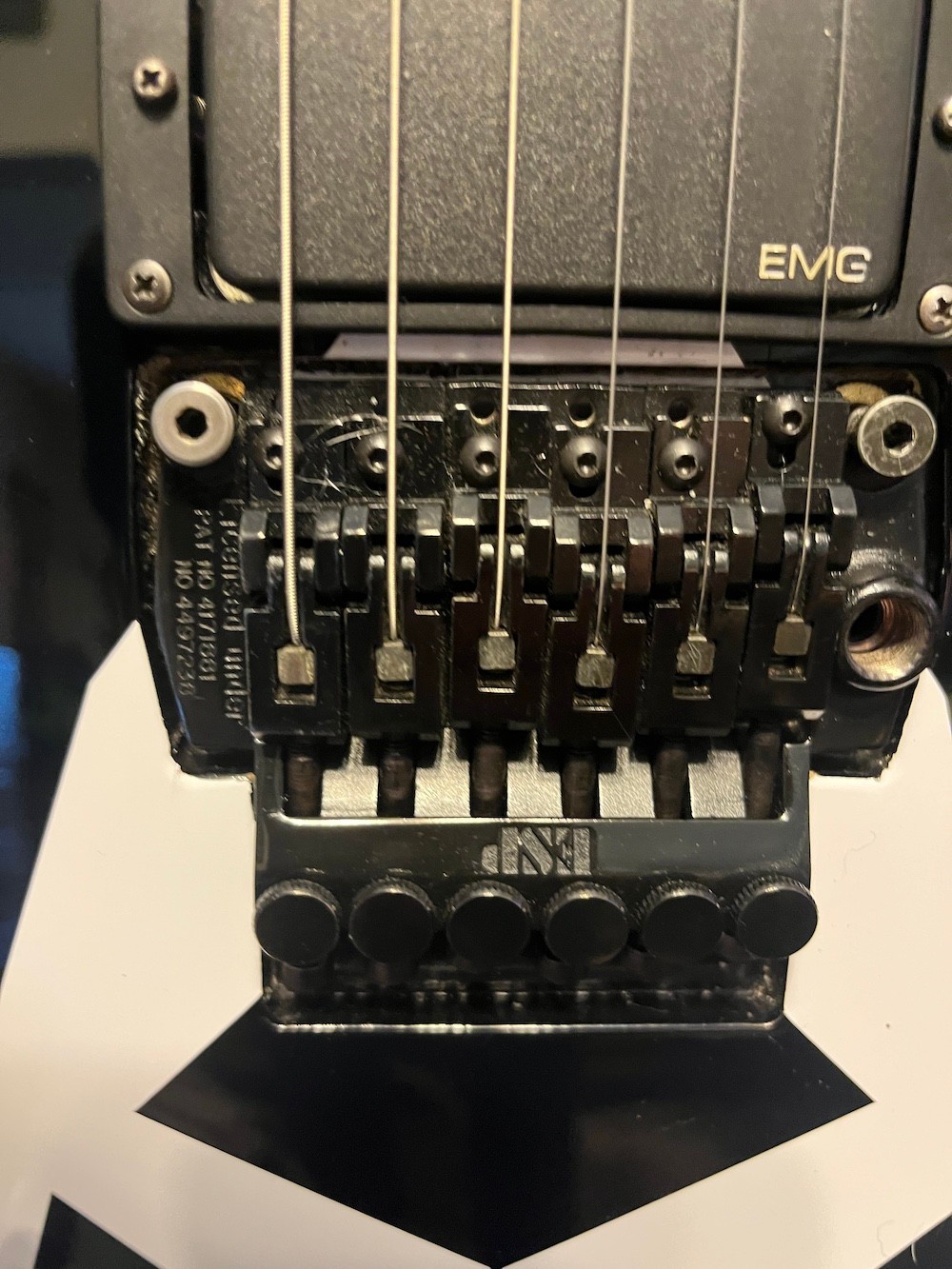 1989 Vintage ESP M-1 Guitar in Black-H/S/S EMG’s Chris DeGarmo Look W/OHSC