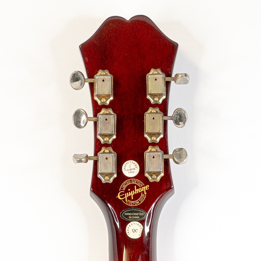 Epiphone Riviera Custom P93 Semi-Hollow Electric Guitar Wine Red w/ Bigsby P90s