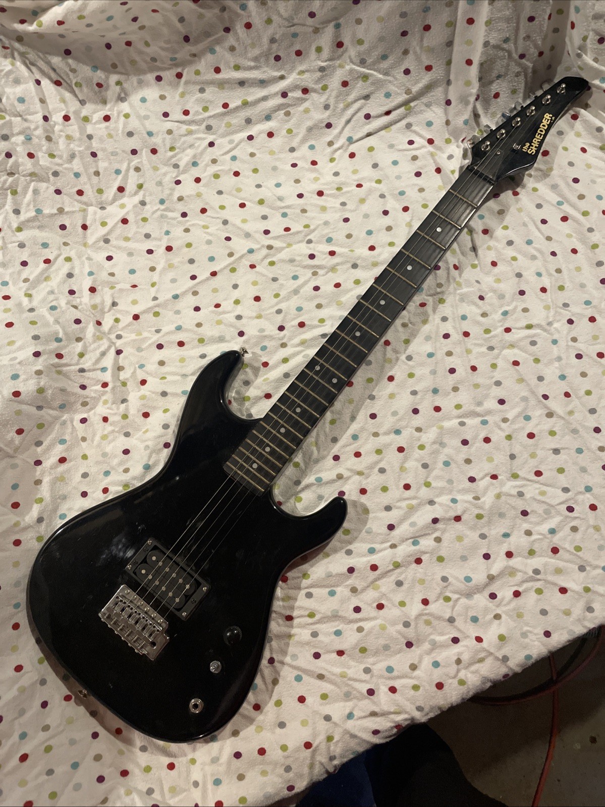 Vintage “The Shredder” Guitar By Hondo (L.A.) Full Scale Small Body Cool Unusual