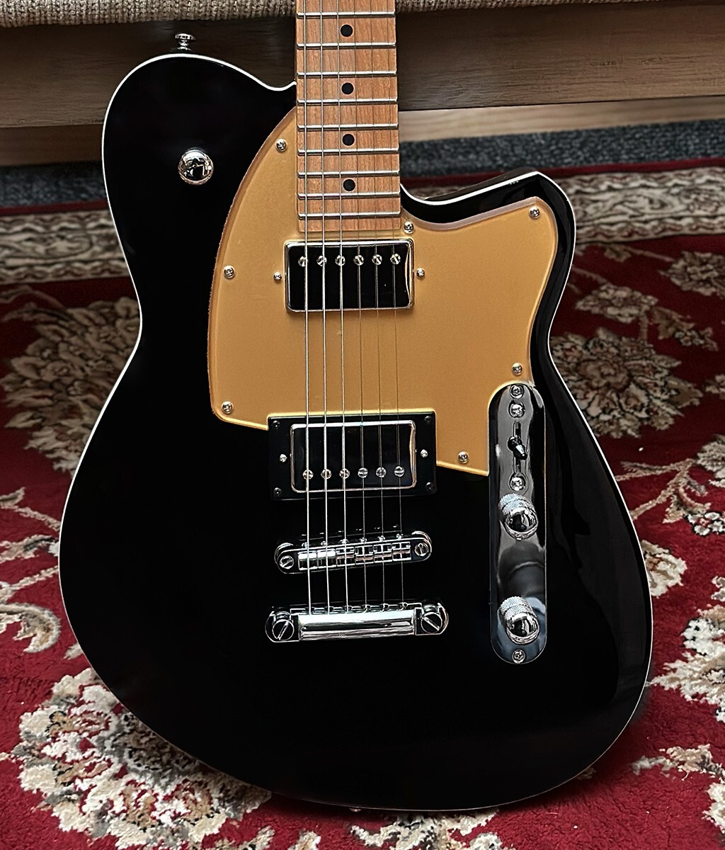 Reverend Charger HB Midnight Black Electric Guitar