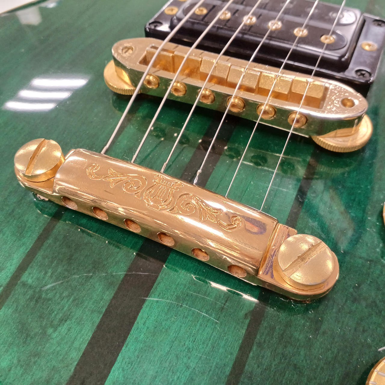 YAMAHA SG1500 Jade Green SG Type Electric Guitar Used Shipping From Japan