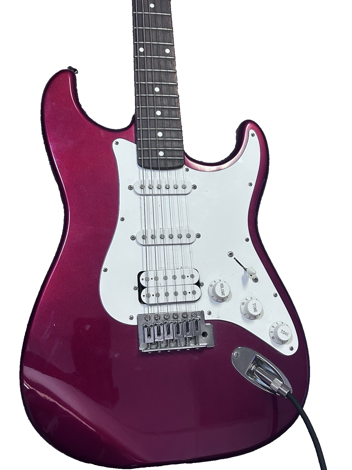 Austin AU733 Red Solid Body 6-String Right-Handed w/ Crate FlexWave 15