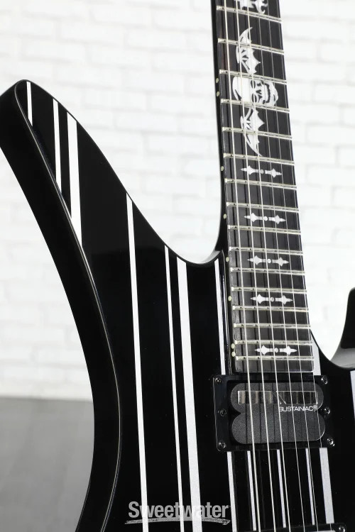 Schecter Synyster Gates Custom-S – Gloss Black with Silver Stripes