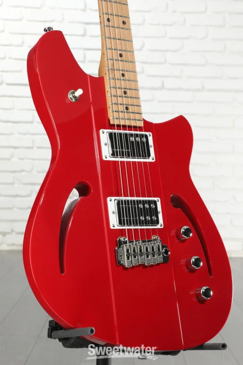 Reverend Kingbolt F-Sonic Electric Guitar – Metallic Cherry with Maple
