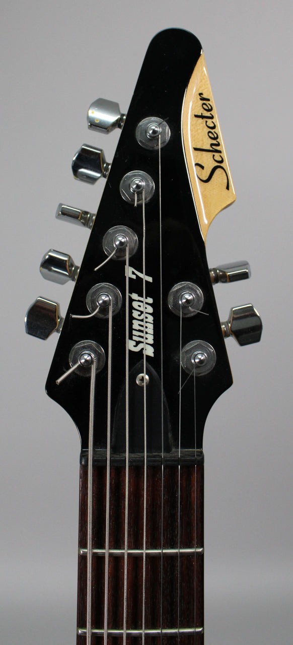 1998 Schecter Sunset 7 In Red Finish
