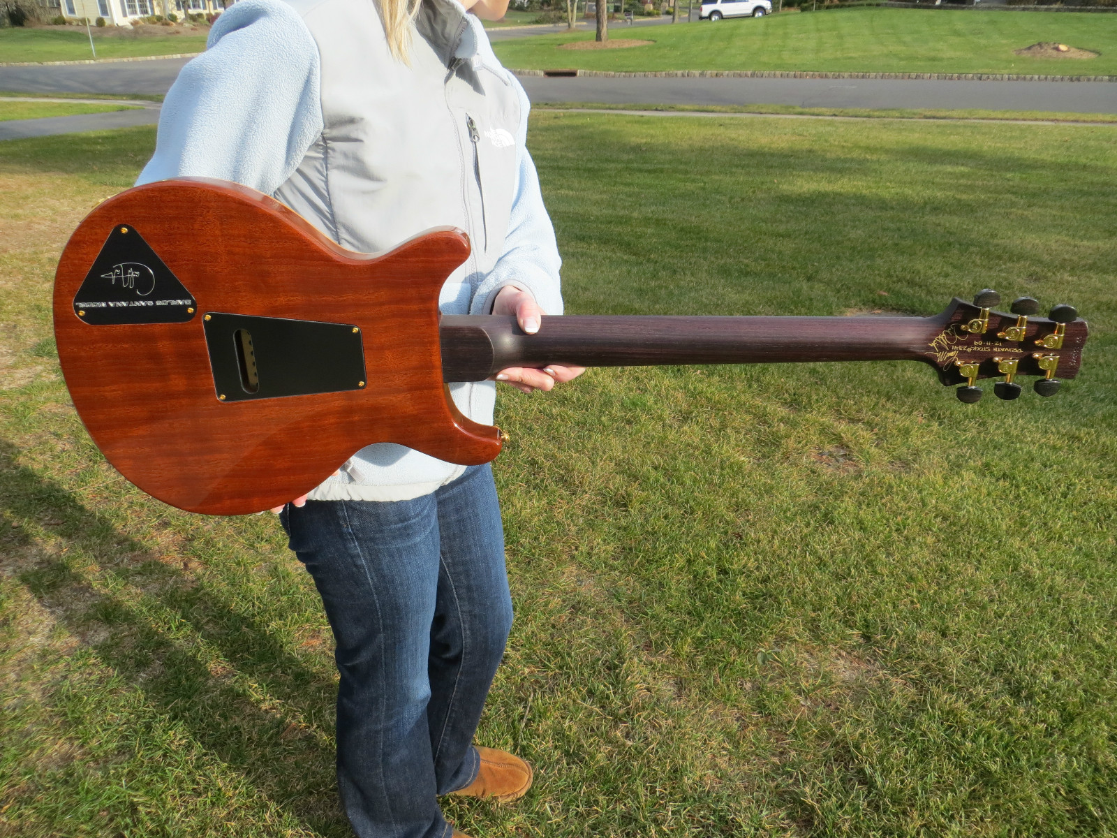 Prs Private Stock Santana 3 One Piece Burl Maple Top Rosewood Neck Gold Birds