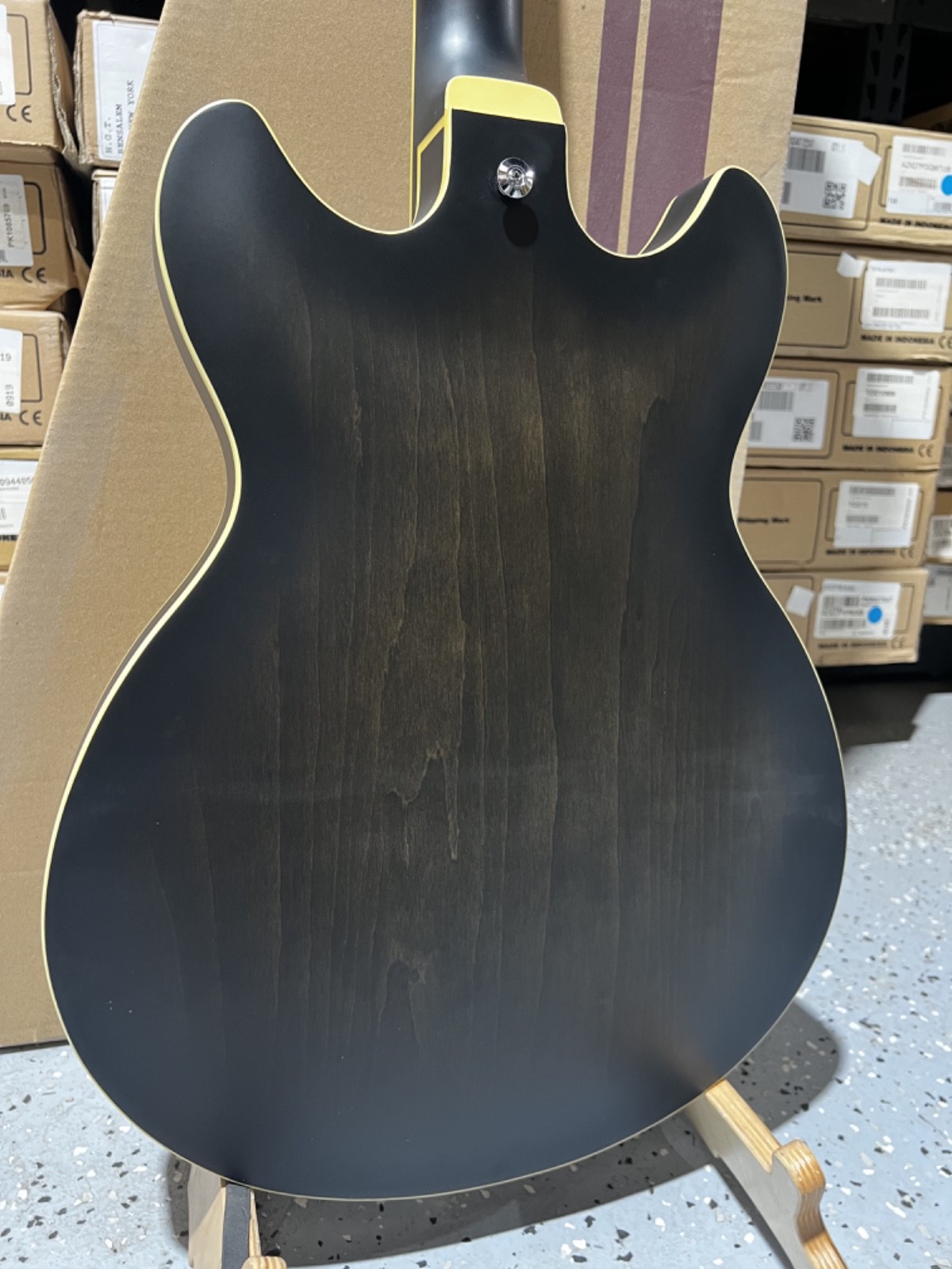 Ibanez Artcore AS53 Semi-hollowbody Electric Guitar – Transparent Black Flat
