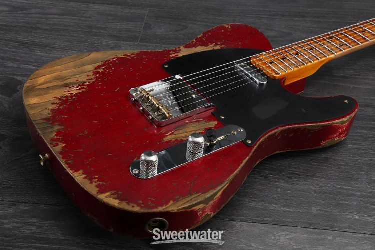 Fender Custom Shop 1952 Telecaster Electric Guitar – Aged Bing Cherry