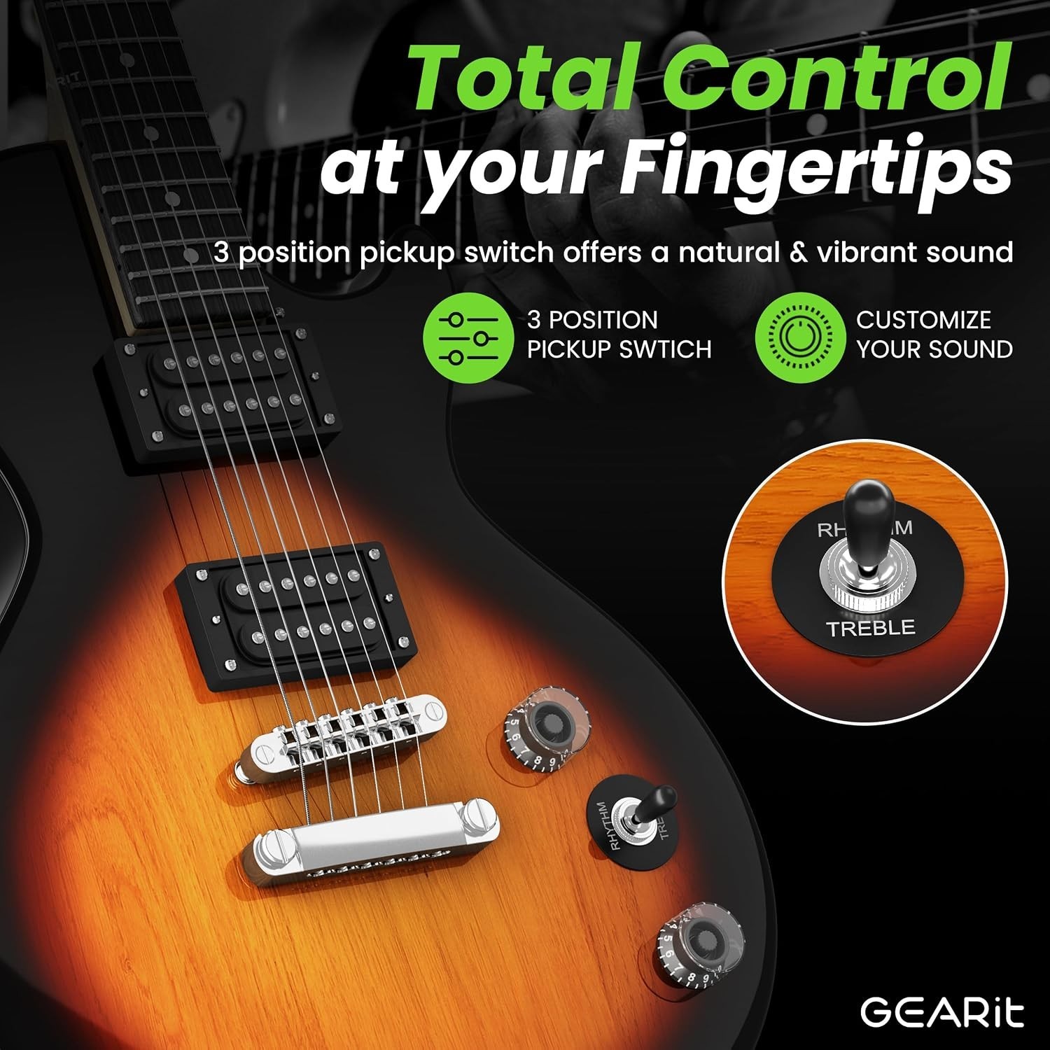 Electric Guitar Beginner Kit with Amp – Tobacco Burst/`