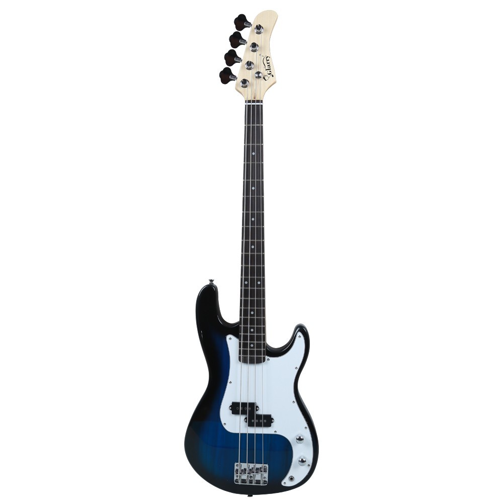 US 45″ Blue Electric Bass Guitar 4-Strings Full Size W/ Bag Strap Pick Cable