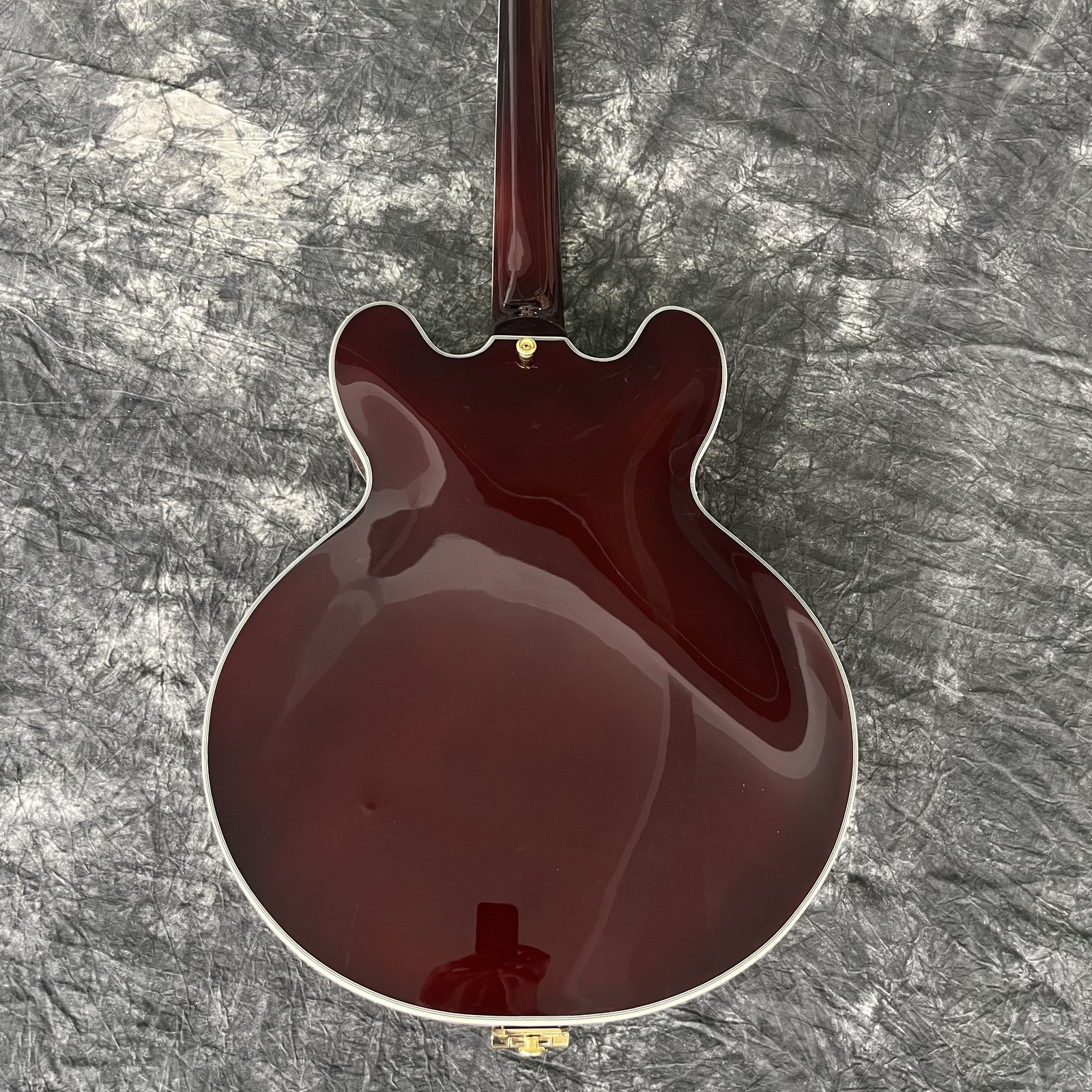 Hot sale Semi-hollow Body brown Electric Guitar gold bigsby 335 fast ship