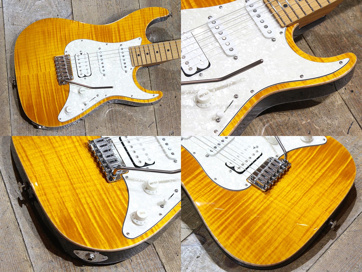 Suhr J Select Standard Plus “Trans Amber” Used Electric Guitar