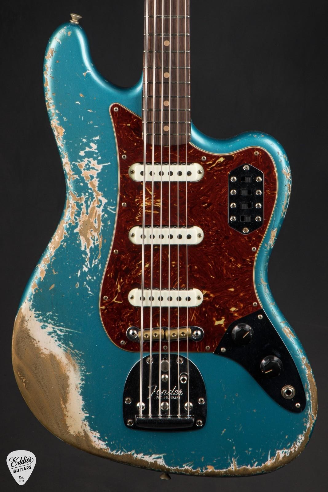Fender Custom Shop 1962 Bass VI Super Heavy Relic – Super Faded Ocean Turquoise/