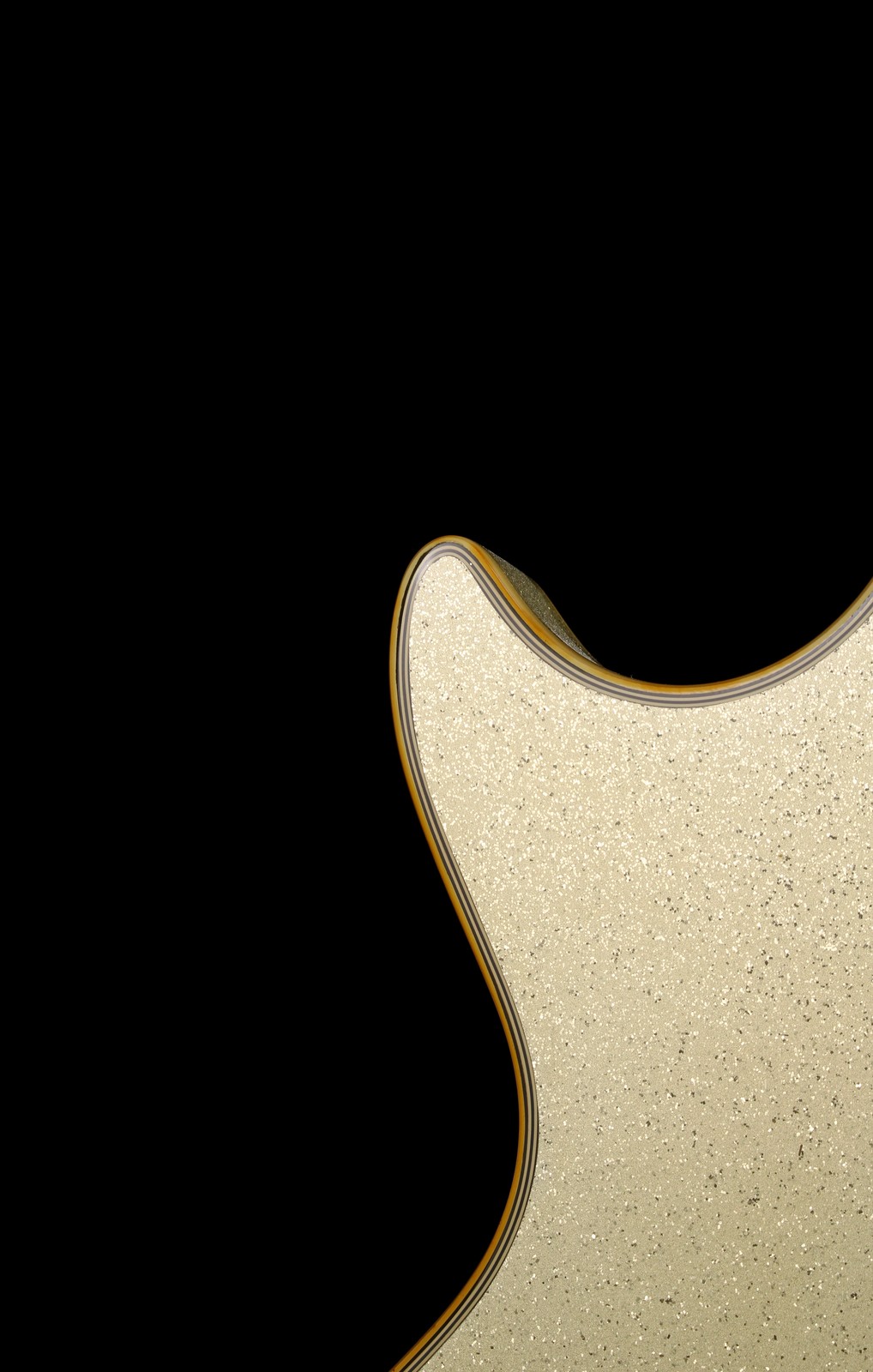 Burny RLC SLSP Les Paul Custom 3-Humbucker Silver Sparkle