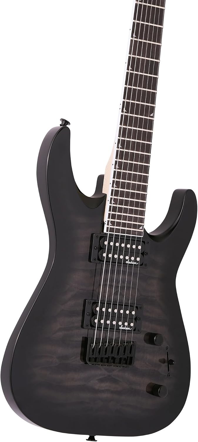 JS Series Dinky Arch Top JS22Q-7 DKA HT 7-String Electric Guitar – Transparen…
