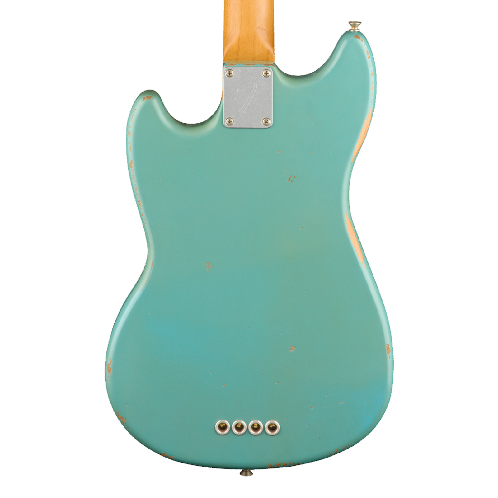 Used Fender JMJ Road Worn Mustang Bass – Faded Daphne Blue w/ Rosewood FB