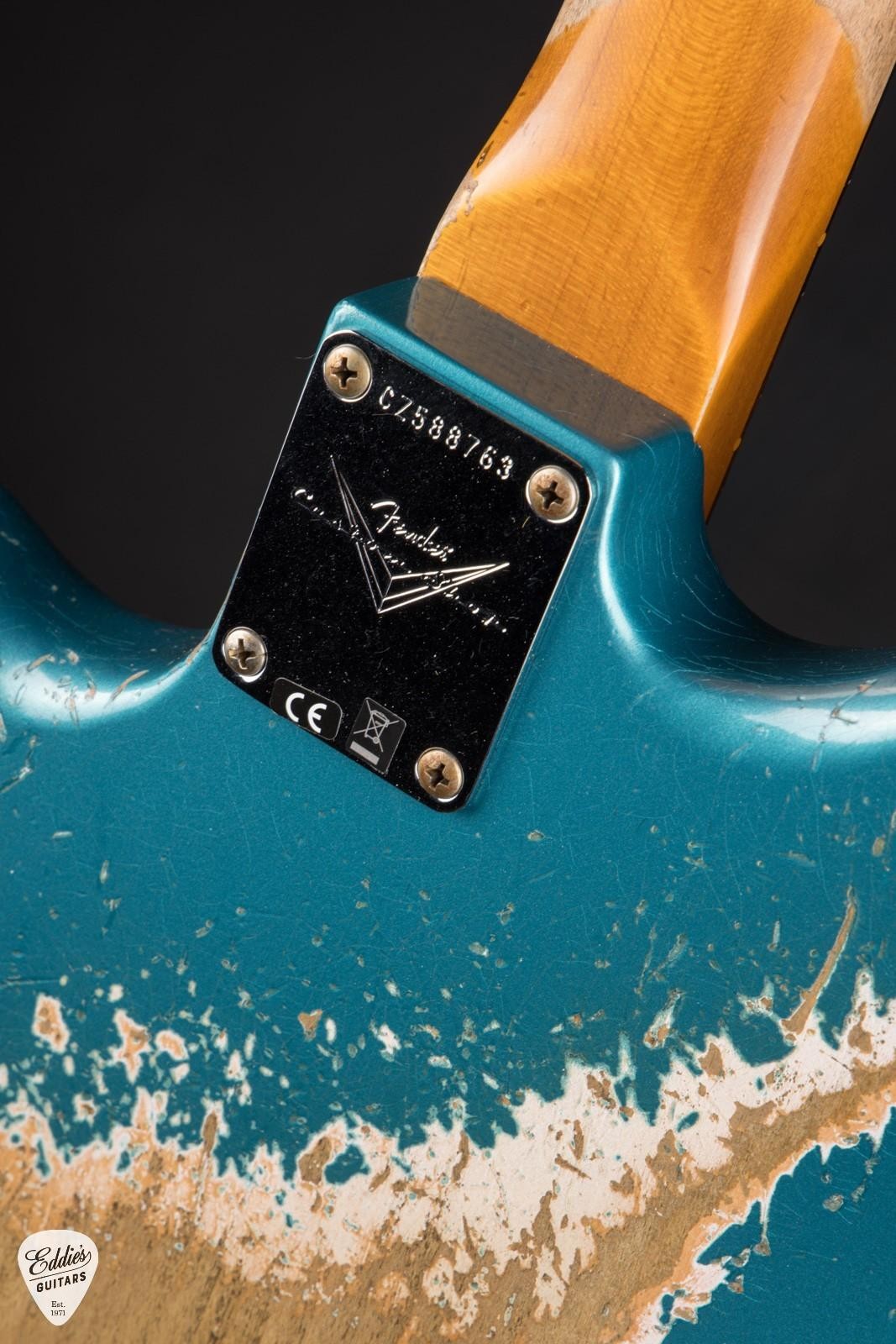 Fender Custom Shop 1962 Bass VI Super Heavy Relic – Super Faded Ocean Turquoise/