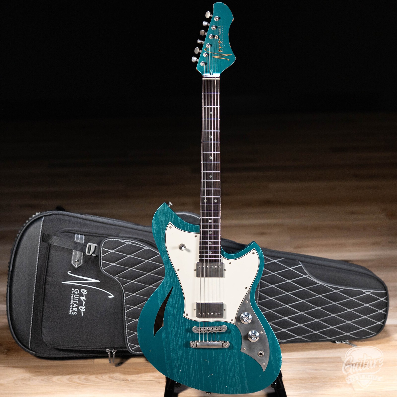 Novo Custom Miris H2 w/ 24.75″ Scale & Fralin Pure PAF’s – Ocean Turquoise