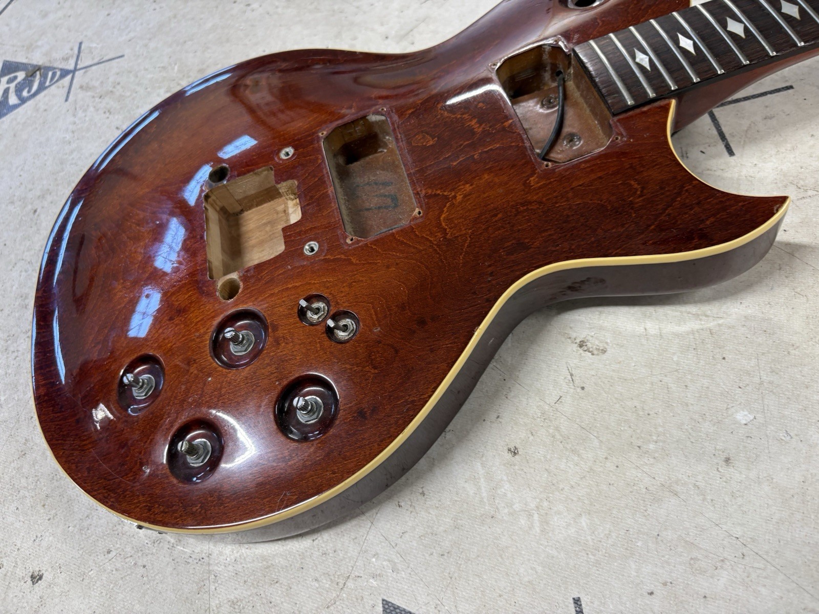 1982 Aria Pro II Japan Cardinal CS-60 Guitar Empty Husk