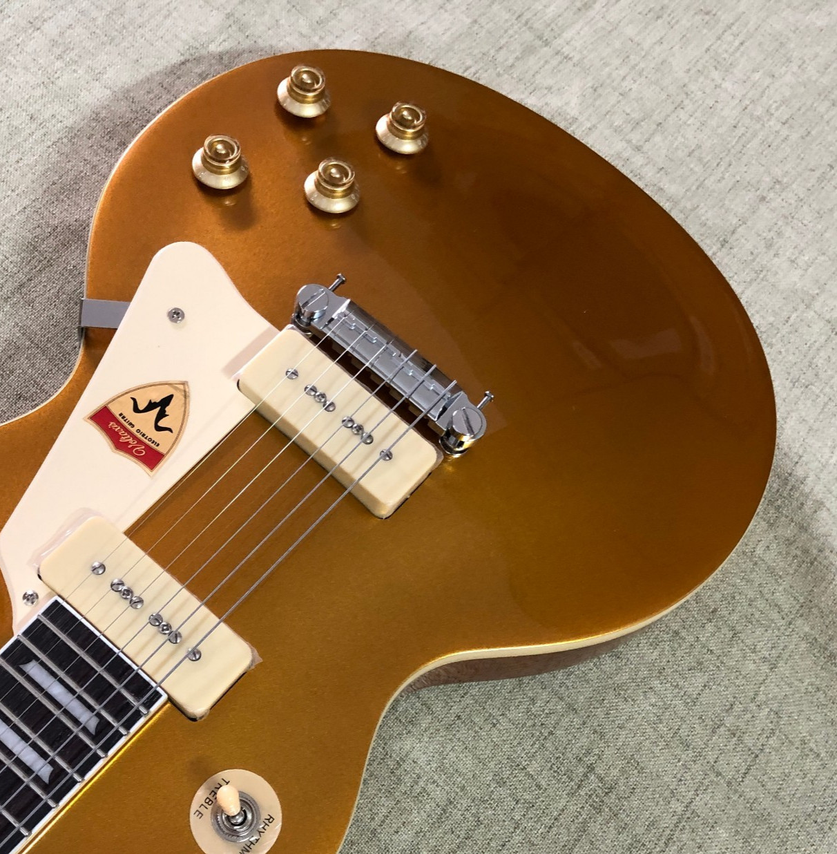 Gold Top Retro P90 Pickup Electric Guitar rosewood fingerboard Hot sales