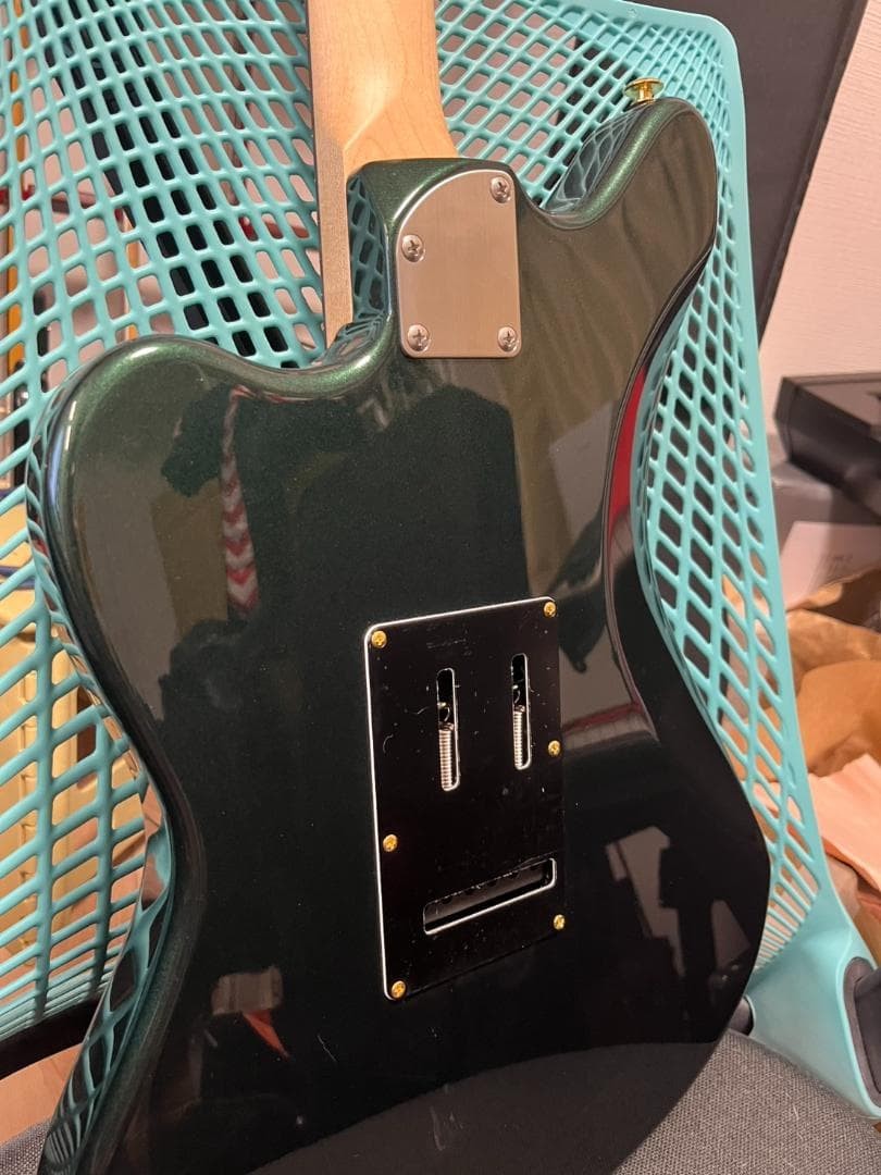Electric Guitar Black Smoker STD SIGMA JM Alder Body Maple Neck Green Japan Made