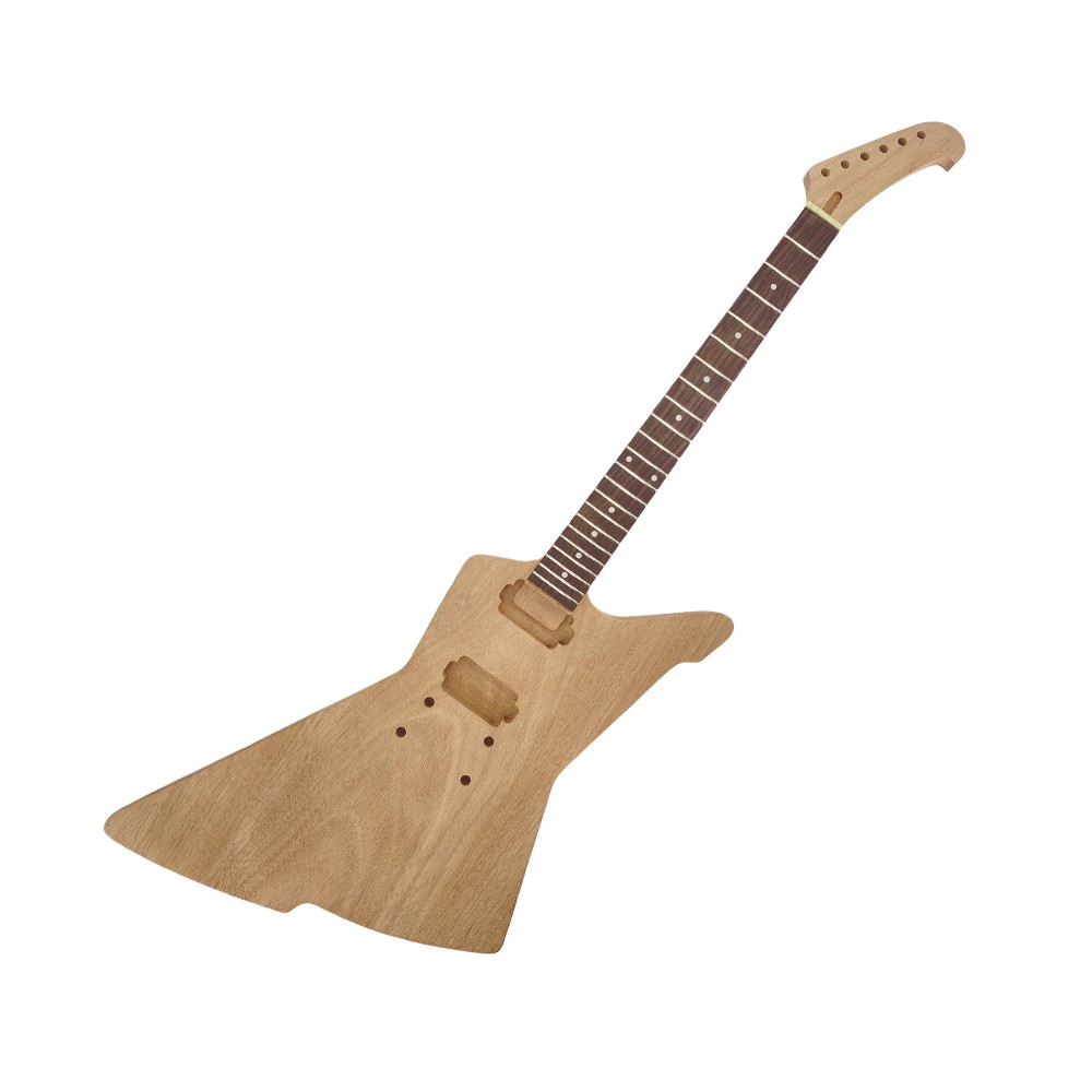 Unfinished Electric Guitar Kit 22Fret 24.75inch Mahogany HH pickups