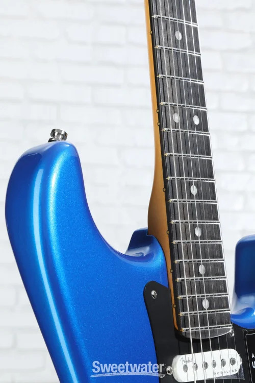 Fender American Ultra II Stratocaster Electric Guitar – Noble Blue, Ebony