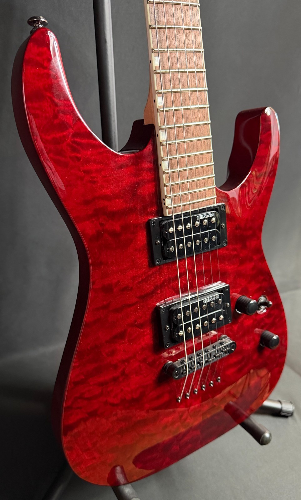ESP LTD MH-200QM NT Electric Guitar See-Thru Black Cherry (768)