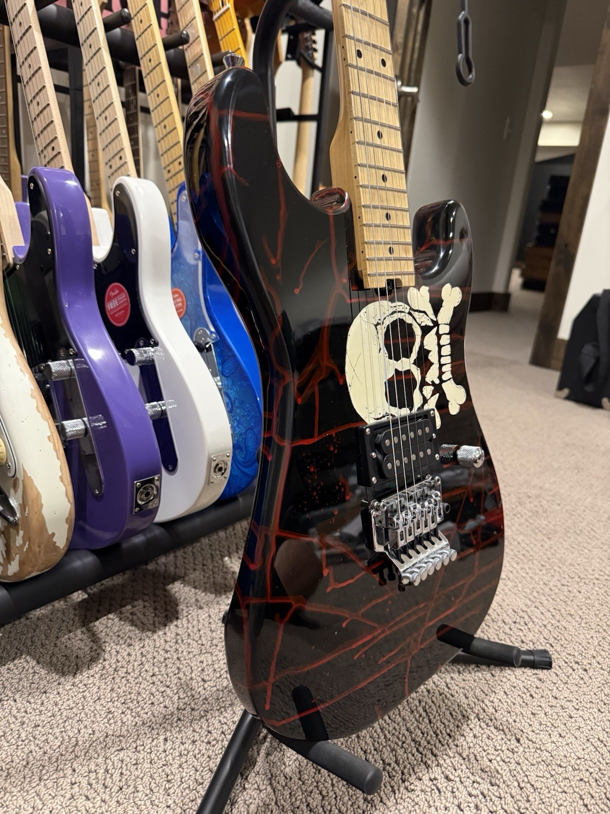Partscaster ST Style San SD Electric Guitar with Locking Tremolo