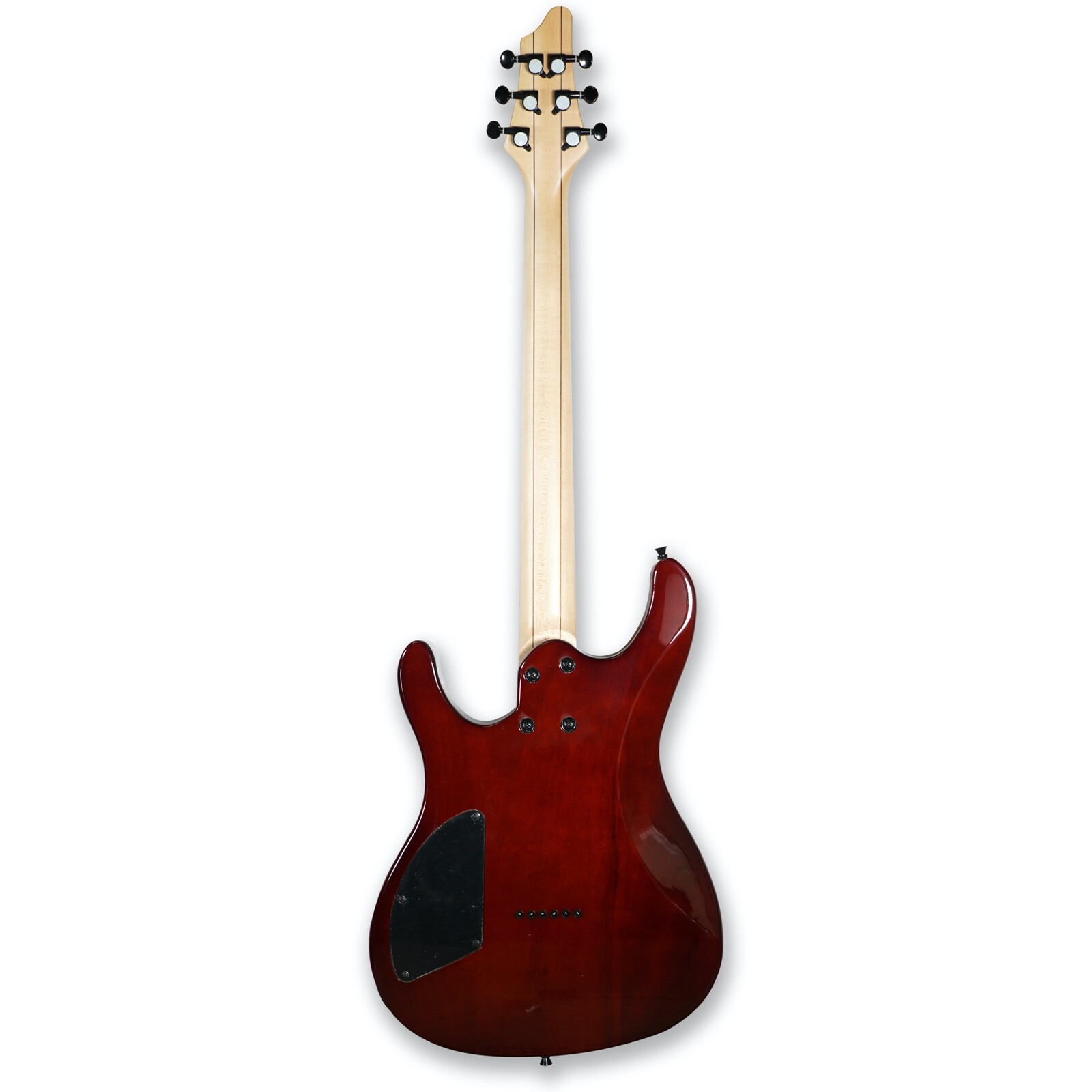 6 String Electric Guitar Maple Neck Burl poplar top Okoume Body