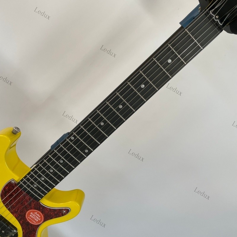 Electric Guitar Junior Yellow Rosewood Fretboard Mahogany Solid Body P90 Pickup