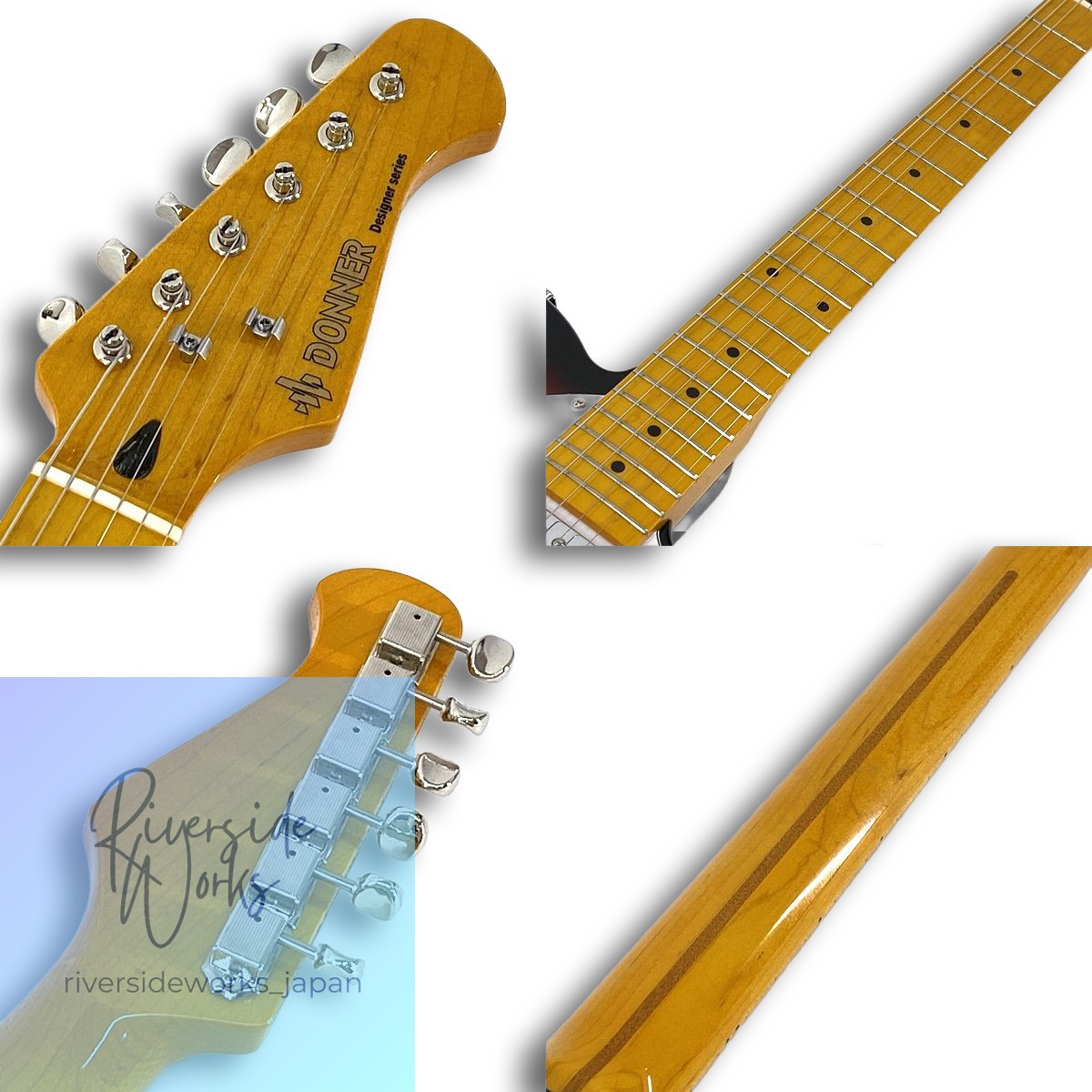DONNER DJC-1000S 3TS Thinline Telecaster Electric Guitar Used