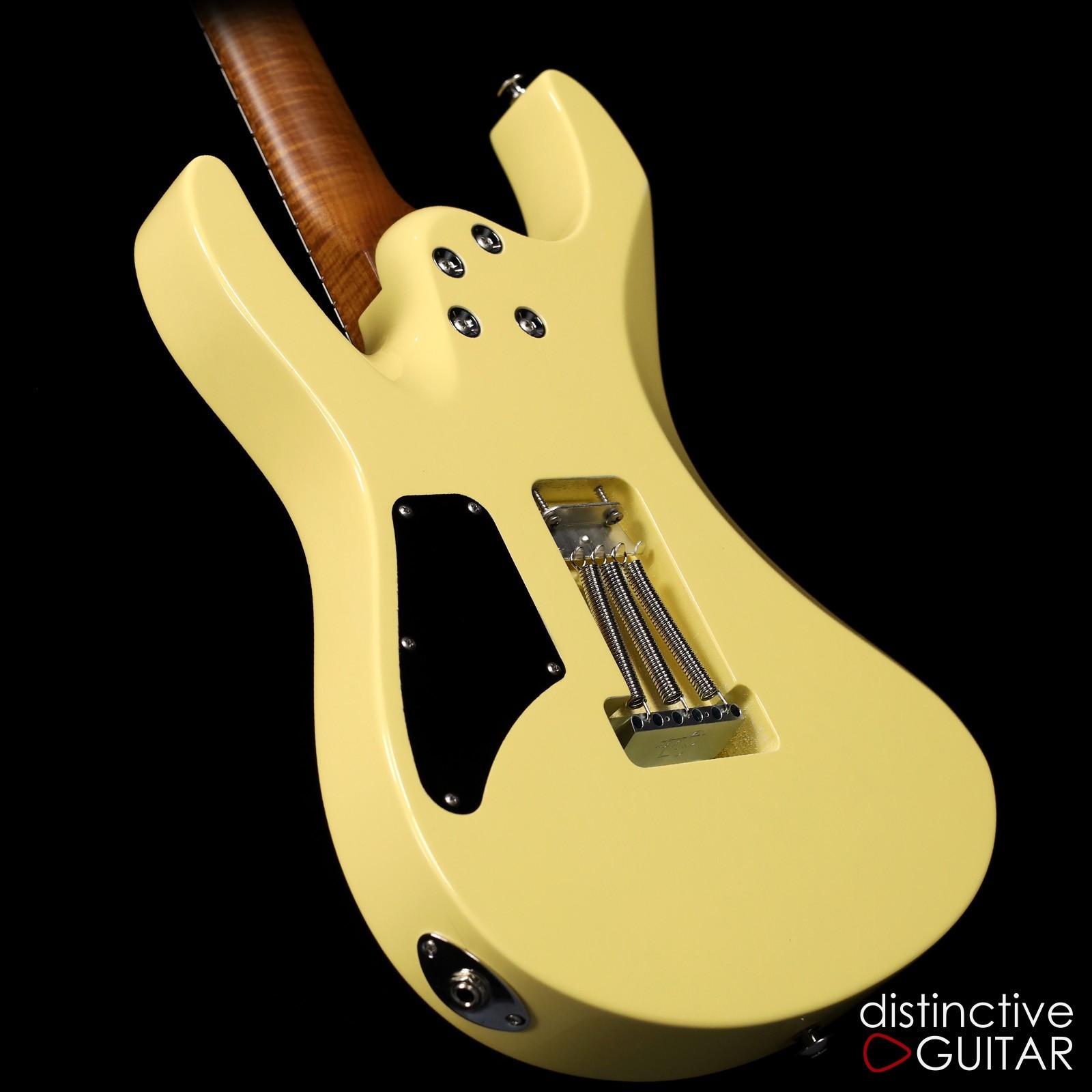 SUHR MODERN ANTIQUE LE – VINTAGE YELLOW NITRO FINISH W/ ROASTED FLAME MAPLE NECK