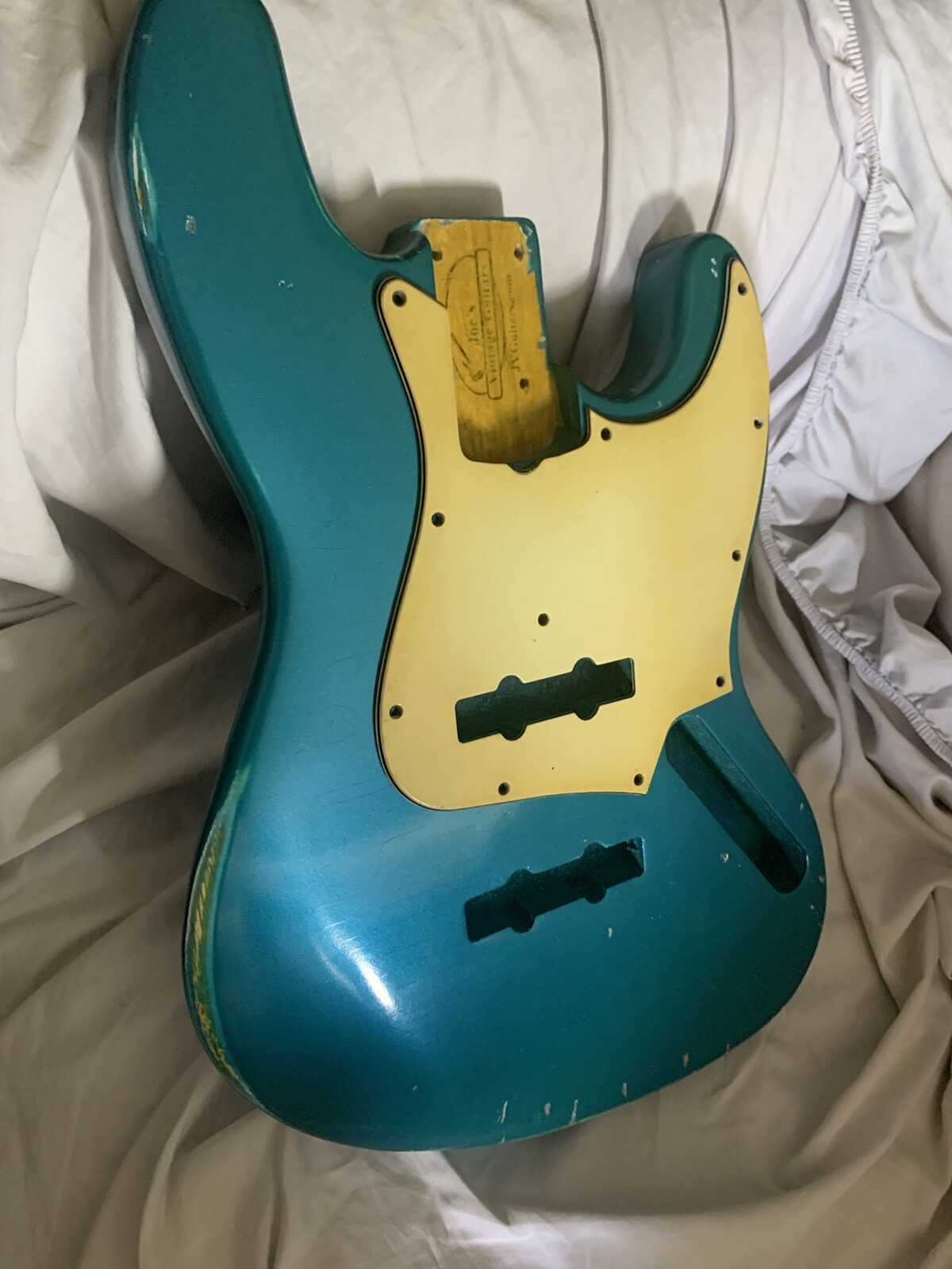 P bass Body NITRO RELIC Sherwood Green Lightweight PLACE YOUR ORDER JVGuitars