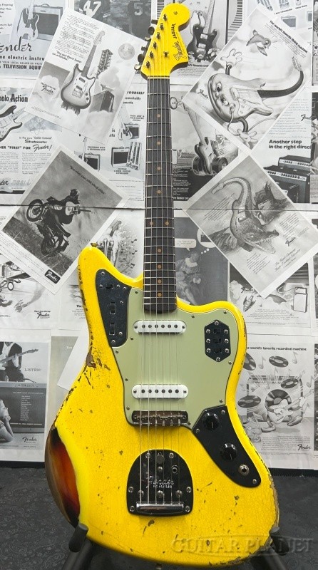 Fender Custom Shop 1962 Jaguar Heavy Relic Graffiti Yellow, Used