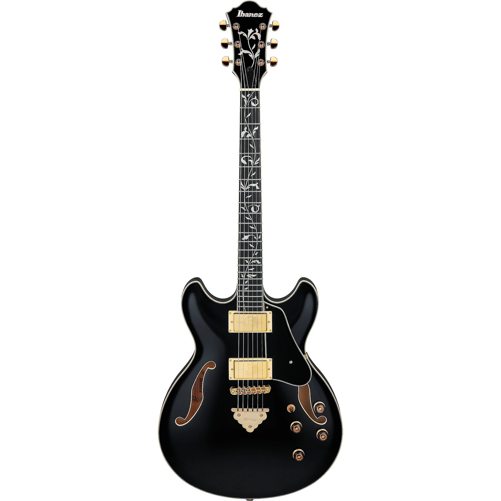Ibanez AS93SP Artcore Expressionist Semi-Hollow Electric Guitar, Ebony FB, Black