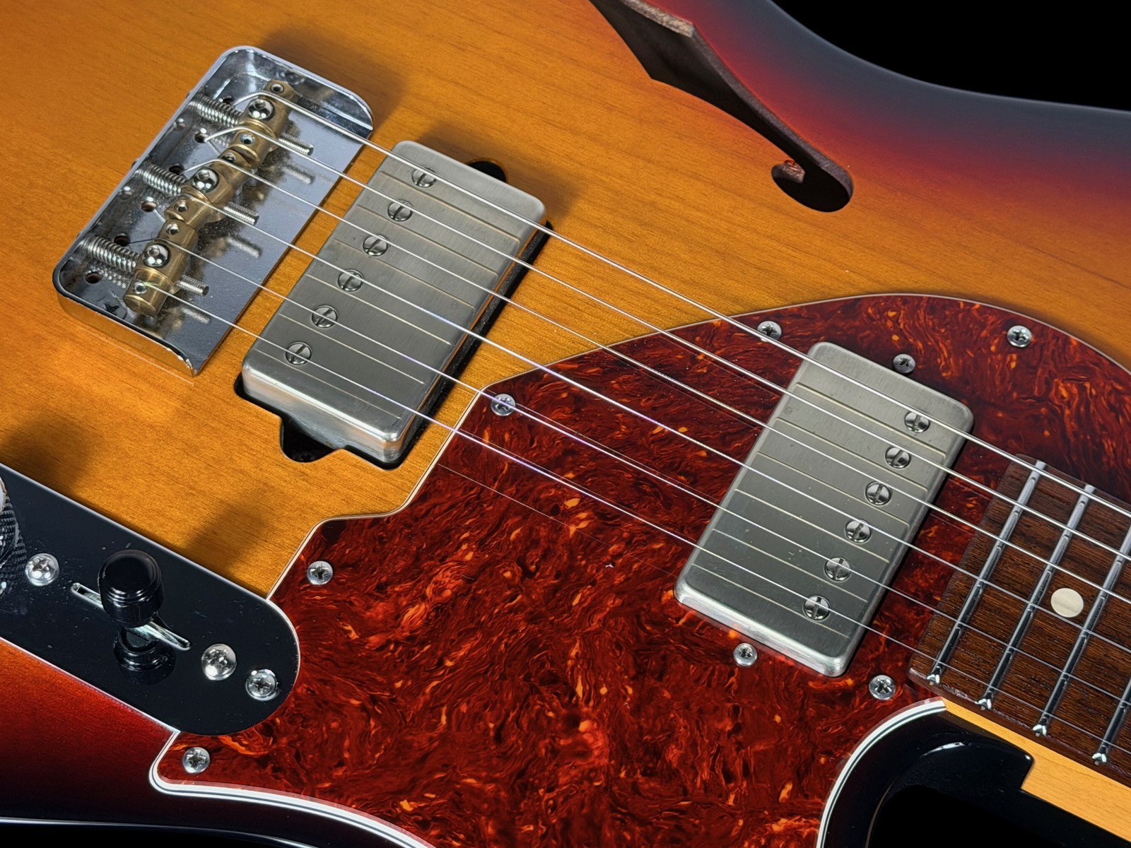 2020 SUHR ALT T CHAMBERED w SINGLE F-HOLE ~ 3-TONE BURST