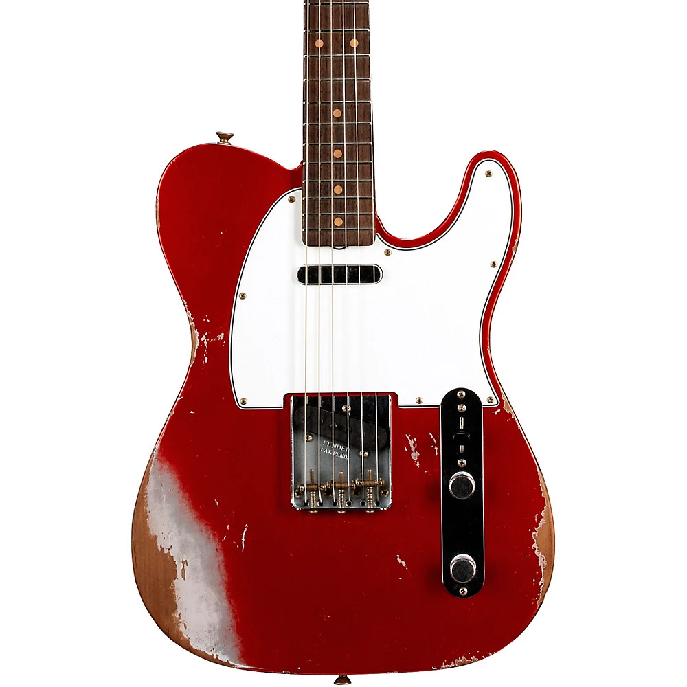 Fender Custom Shop 61 Telecaster Heavy Relic Guitar Faded Aged Candy Apple Red