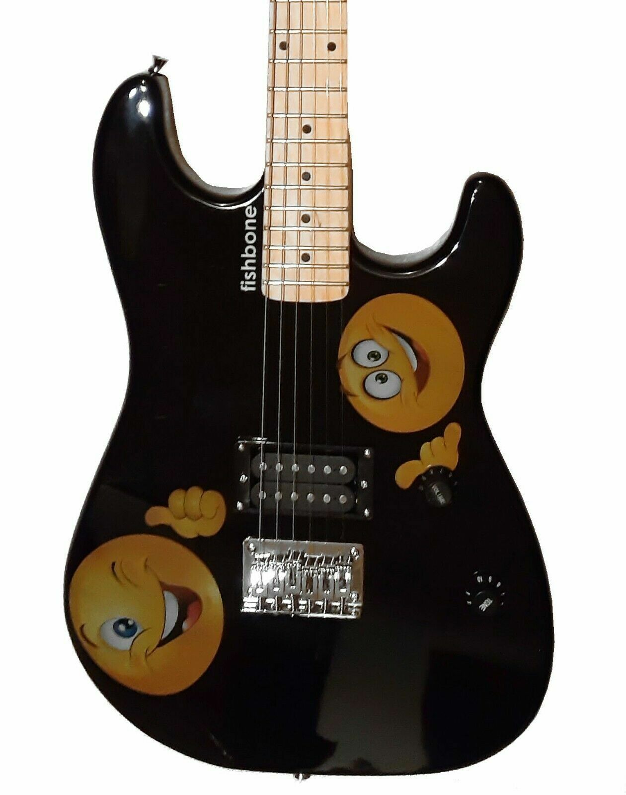 Fishbone Emoji I Full Size Guitar with Gig Bag