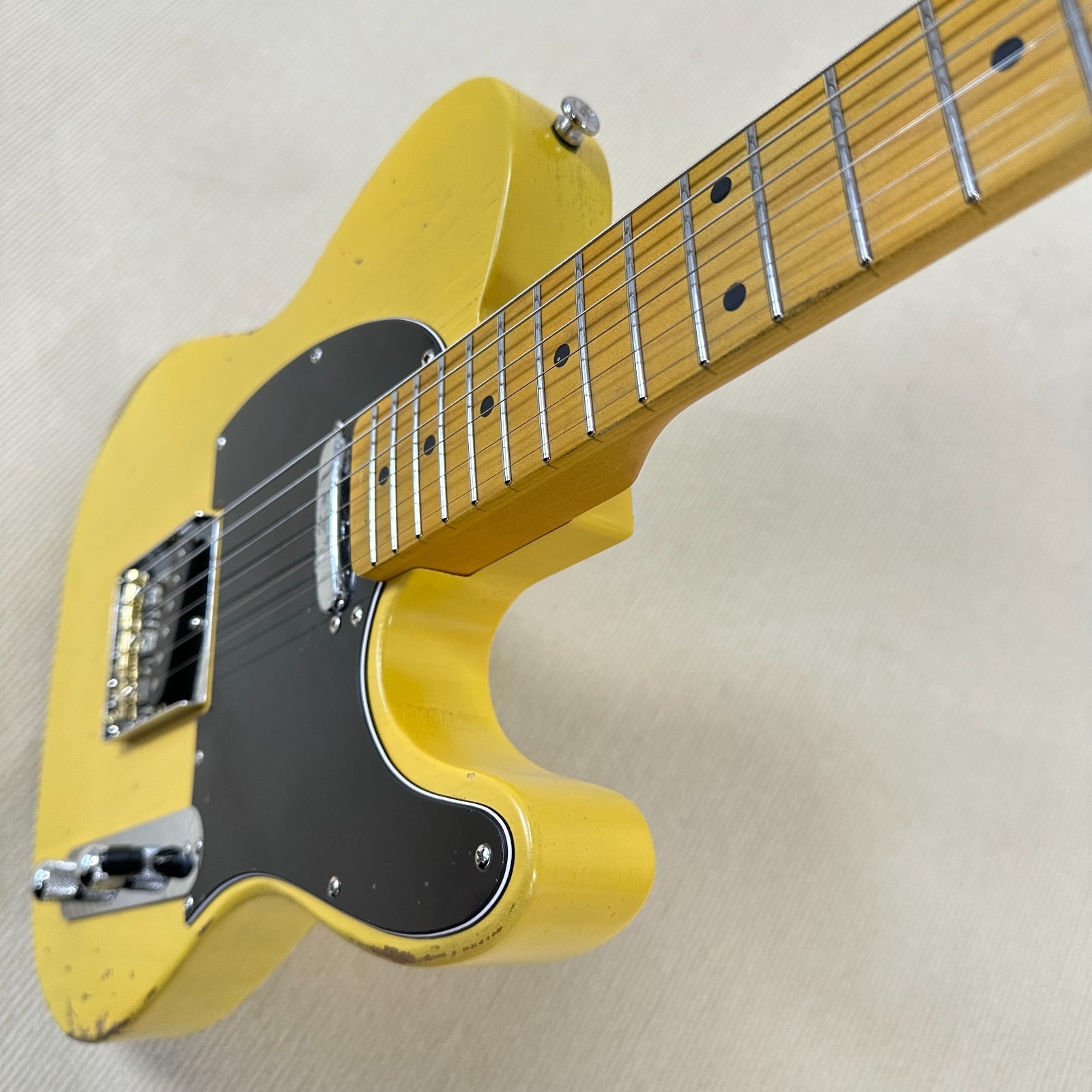 Ship US TL Electric Guitar Butterscotch Blonde Finish Maple Neck Black Pickguard