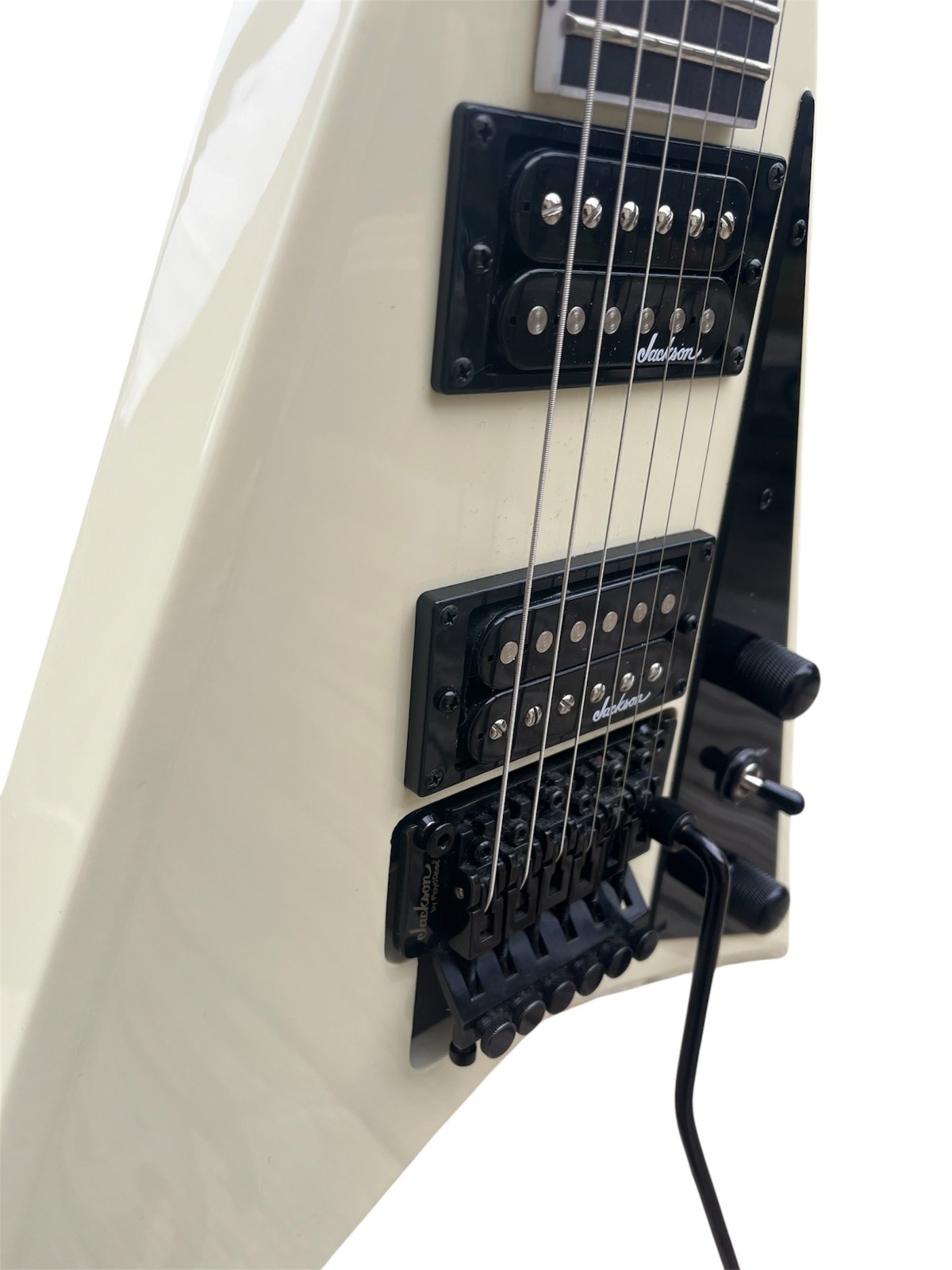 Jackson JS32 Ivory Randy Rhoads Guitar w/ Floyd Rose & Gator Extreme Gig Bag